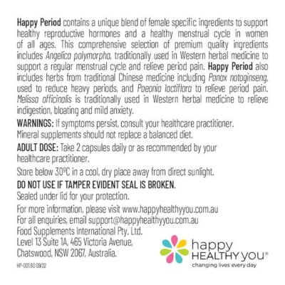 Happy Period, 120 capsules